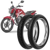 2 Pneu Moto CG 150 Rinaldi 10090-18 56p 2.75-18 48p Bs32