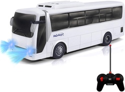 ônibus de Controle Remoto de Rádio Haktoys Série de Brinquedos de Carros de Alta Velocidade e Modelo com Luzes de Feixe Realistas e Pneus de Bo