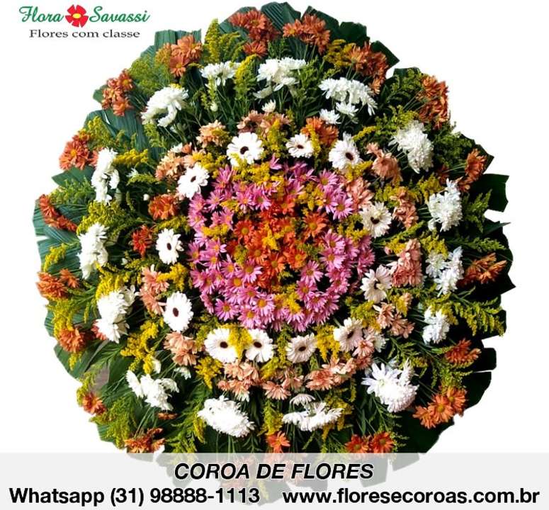 Coroa de Flores Velório Funerária Grupo Zelo em Paraopeba MG