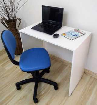 Mesa Estudo/home Office - 100% Mdf Branca