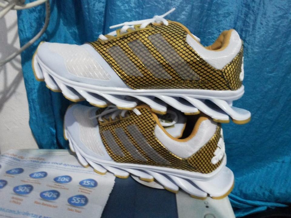 Springblade branco hot sale e dourado