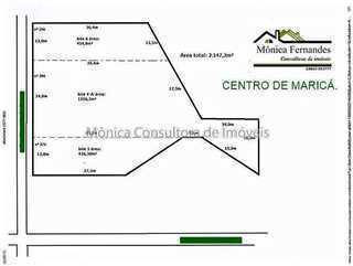 Centro-maricá, Investidor, área Plana de 2.147,3m2 no Centro da Cidade