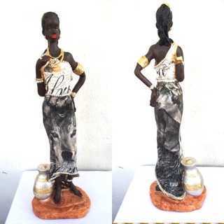Africana Decorativa Luxo Modelo Exclusivo p/ Decoração 46 Cm X 16 Cm