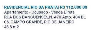 Imóveis de Propriedade da Caixa - Apto no Residencial Rio da Prata