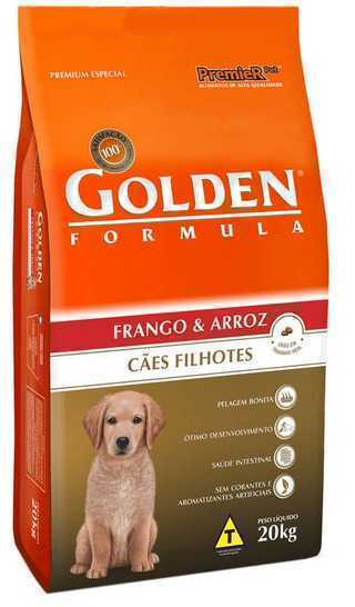 Ração Premier Golden Formula Cães Filhotes Frango e Arroz 20kg