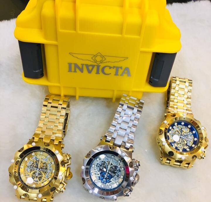 relógio invicta venom hybrid prata