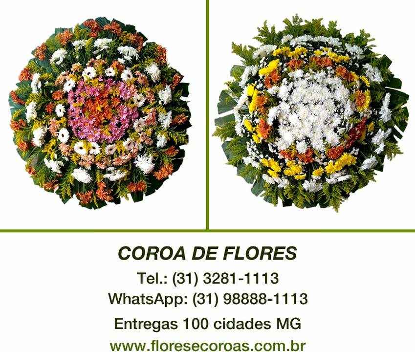 Coroa de Flores Velório Funerária Grupo Zelo Conselheiro Lafaiete MG