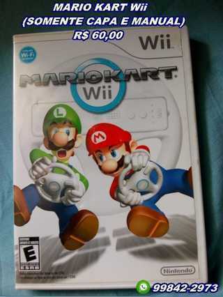 Mário Kart Wii (somente Capa e Manual)