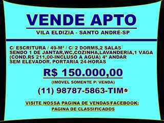 Vende Apto - Vila Eldizia - Santo André-sp