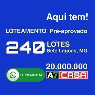 Vende Loteamento Pré-aprovado, Sete Lagoas, MG