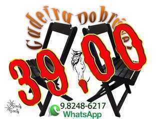 Cadeira Bar Dobrável 100% Madeira 39,00 - Direto da Fabrica
