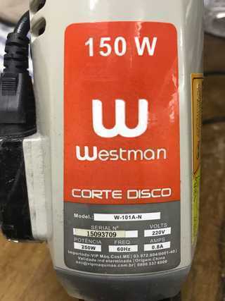 Máquina de Corte de Tecidos Westman 5 Polegadas com Disco