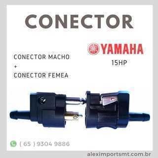 Conector Macho + Conector Femea Yamaha 15hp