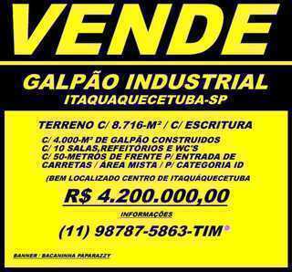 Vende Galpão Industrial / Itaquaquecetuba-sp