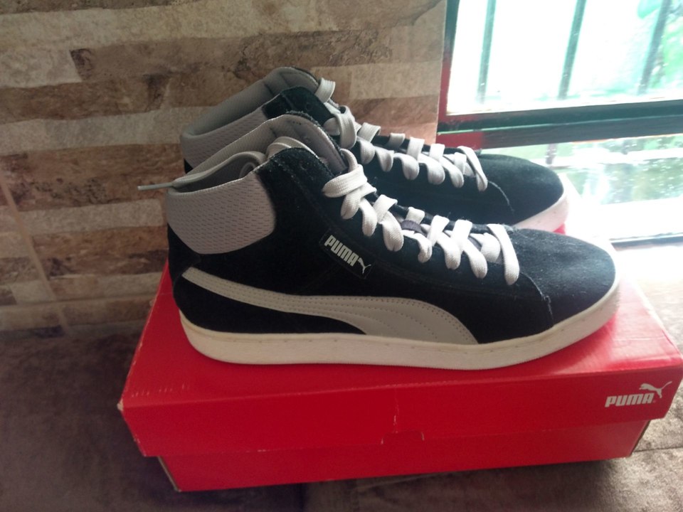 puma suede cano alto