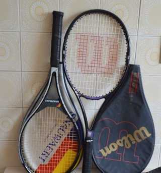 Raquetes de Tênis Snauwaert e Wilson Aggressor
