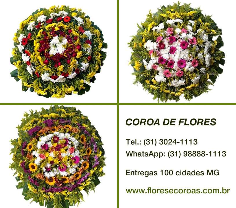 Coroas de Flores Velório Grupo Zelo Bh, Entrega Coroa Belo Horizonte