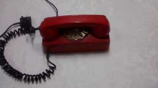 Telefone de Discar Vermelho Anos 70