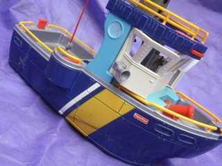 Barco Gigante Fisher Price 44,5 Cm Mattel Navio com Funções