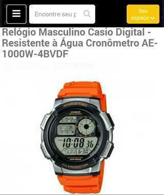 Relógio Masculino Casio Digital Resistente à água Cronômetro Ae 1000w 4bvdf