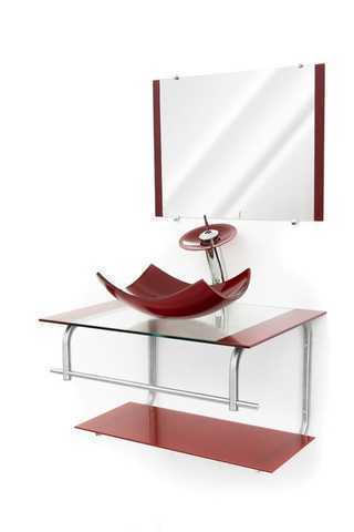 Vidrex Gabinete para Banheiro Cuba Redonda e Quadrada