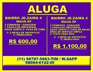 Aluga Casas/ Bairro Jd.zaira 4 - Mauá-sp