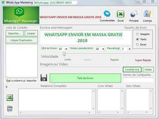 Whatsapp Envios em Massa Gratis 2018
