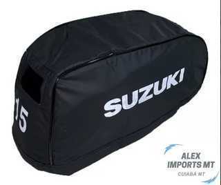 Capa para Capo de Motor de Popa Suzuki 15 Hp Mj Nautica