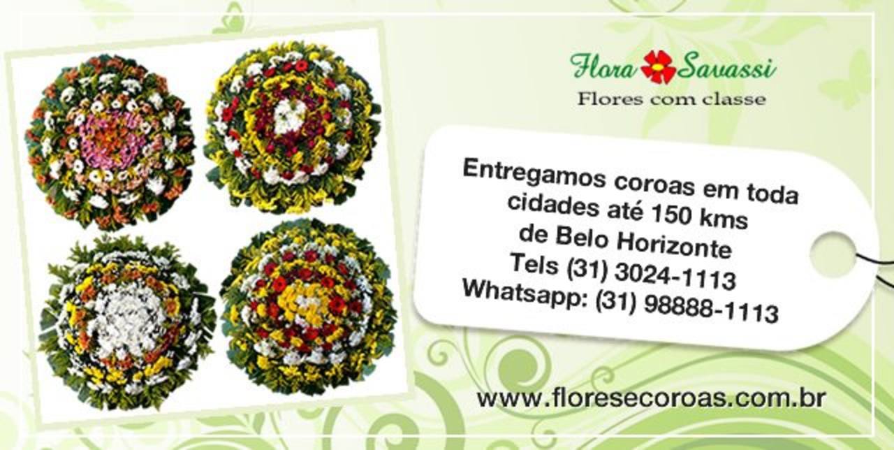 Coroa de Flores Velório Funerária Grupo Zelo em Capim Branco MG