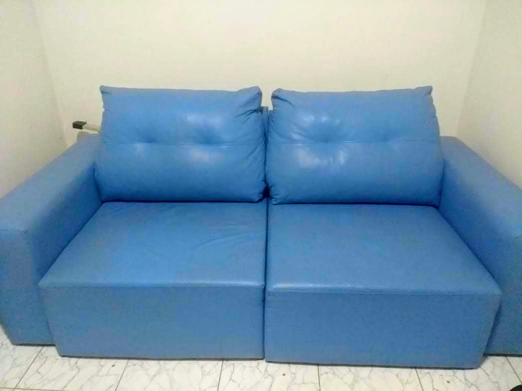 Lindo Sofa Retratil Azul Claro Desapega