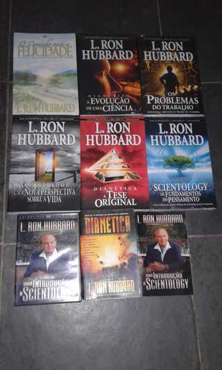 8 Livros e 1 DVD de L.ron Hubbard
