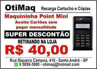 Maquininha Cartão Point Mini Mercado Pago – R$ 40,00
