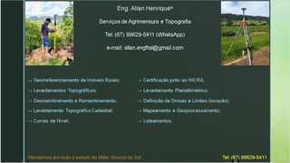 Eng. Allan Henrique - Agrimensura, Topografia e Meio Ambiente
