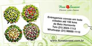 Coroa de Flores MG Entrega Coroas Cemitério Minas Gerais Floricultura