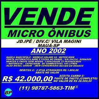 Vende Micro ônibus / Mauá-sp