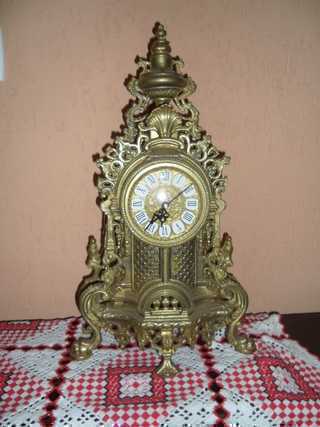 Relógio Italiano de Mesa Decorativo em Bronze