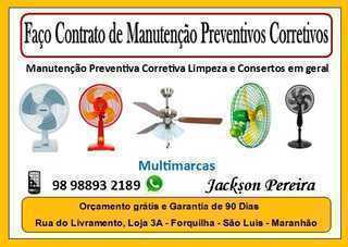 Quem Conserta Ventildores em São Luis-ma? Jackson Pereira