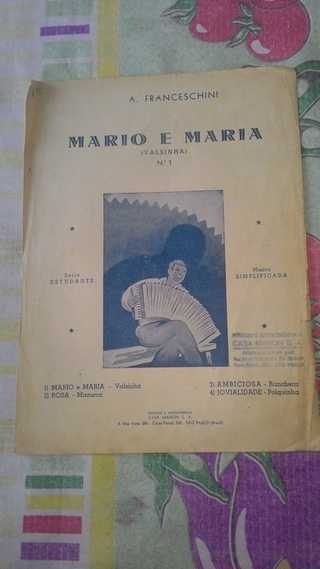 Partitura p/ Acordeon - Mario e Maria - Valsinha