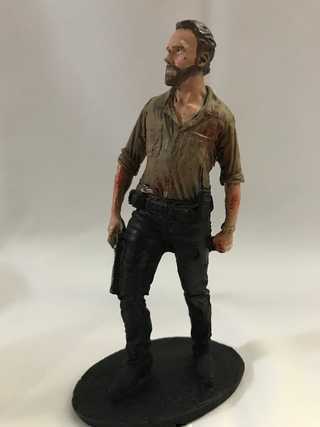 Action Figure Artesanal Rick Grimes The Walking Dead 25 Cm