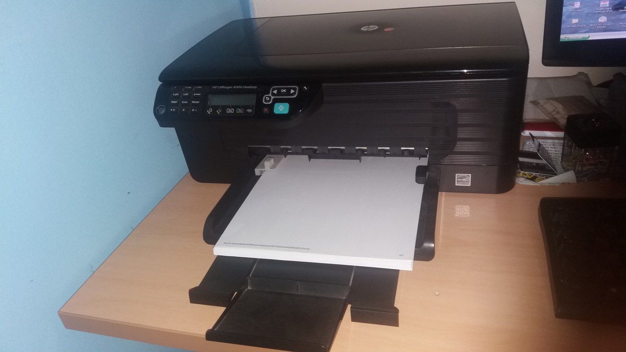 Принтер hp officejet 4500 не печатает