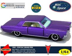 Matchbox 1964 Pontiac Grand Prix Cor Roxo 1/64