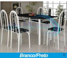 Conjunto de Mesa Tubular Carla Plus, Montagem e Frete Grátis*