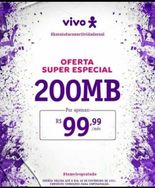 Internet Fibra Vivo 200mb por R$99