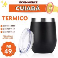 Copo Termico Inox Parede Dupla com Tampa 350ml Beber Gelo