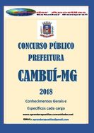 Apostila Digital Prefeitura Cambuí MG 2018