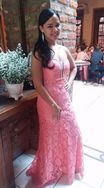 Fotos Similares: Vestido Madrinha Rosa Claro / Salmão Longo Renda 