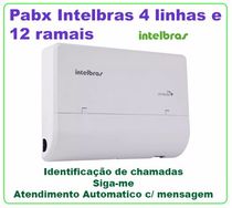 Pabx Intelbras Modulare Mais 4 Linhas 12 Ramais