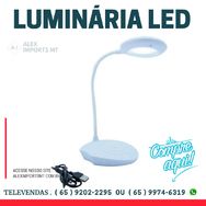 Luminária Led Mesa Leitura Touch Bateria Recarregável 360