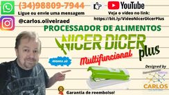 Processador de Alimentos Multifuncional Nicer Dicer Plus