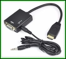 Conversor Hdmi para Vga com áudio. Tv, Xbox, Projetores Etc. Novo